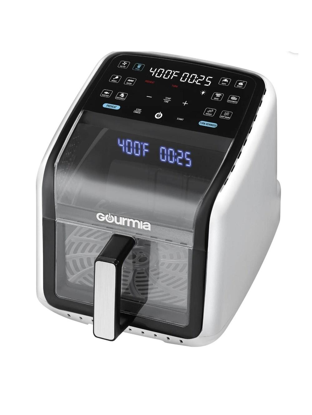 Gourmia Panorama 7-QT Digital Air Fryer w/ Panoramic View, Holographic Display